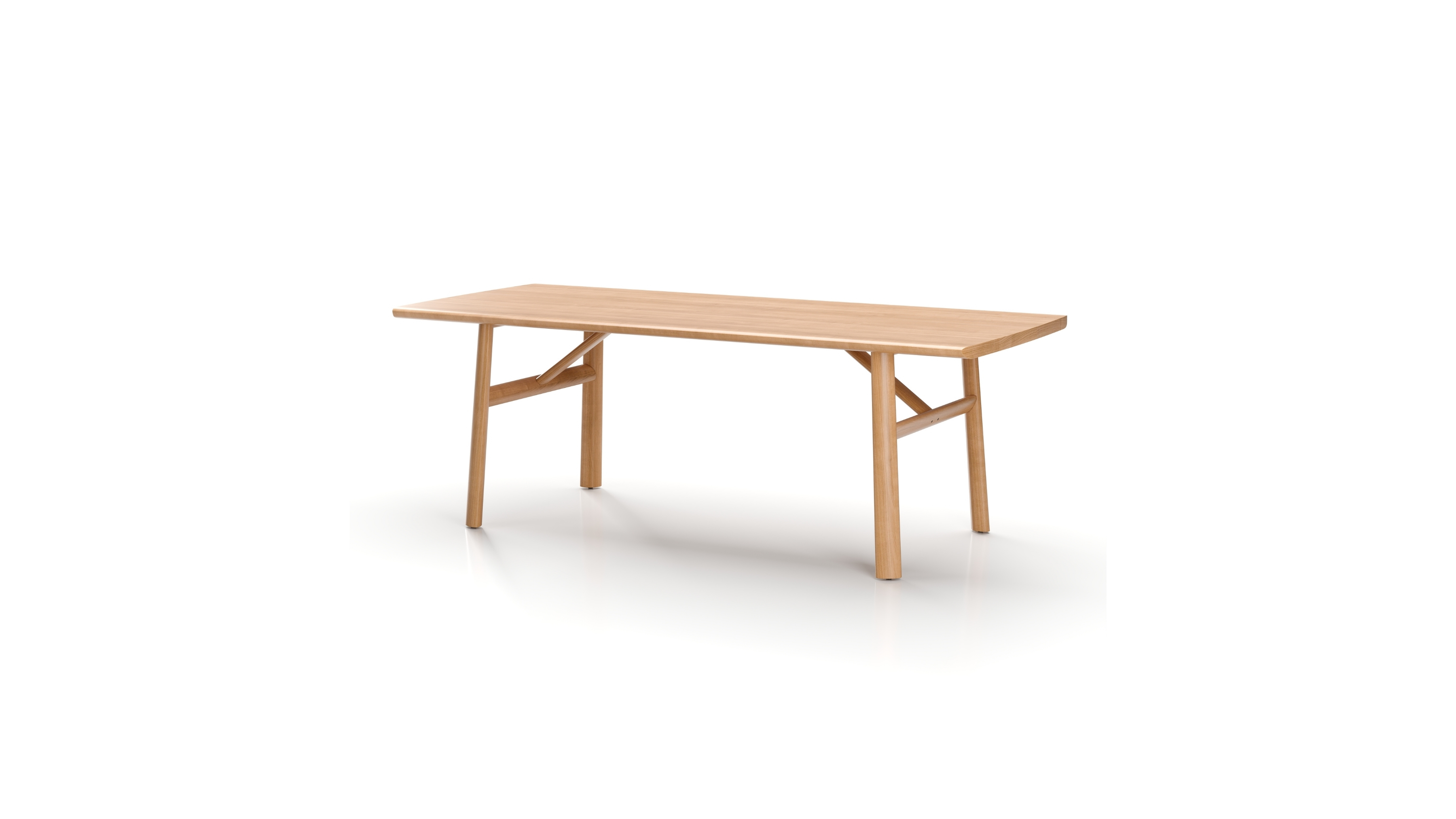 TI-T410-2100.ON.001 Timothy Dining Table W2100 Natural Oak