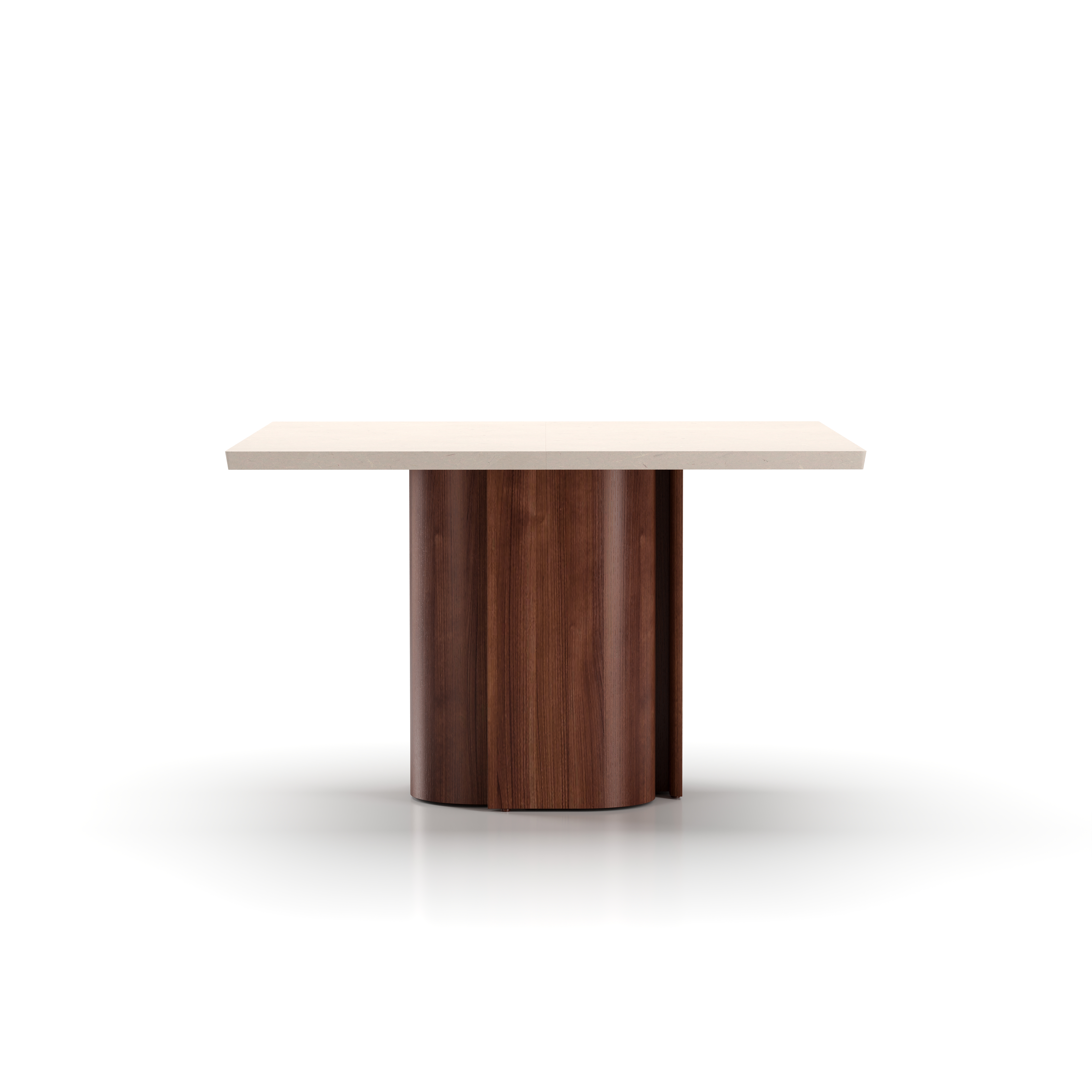 AD-T410-WA.WN.001 Arden Dining Table Natural Walnut Base Front