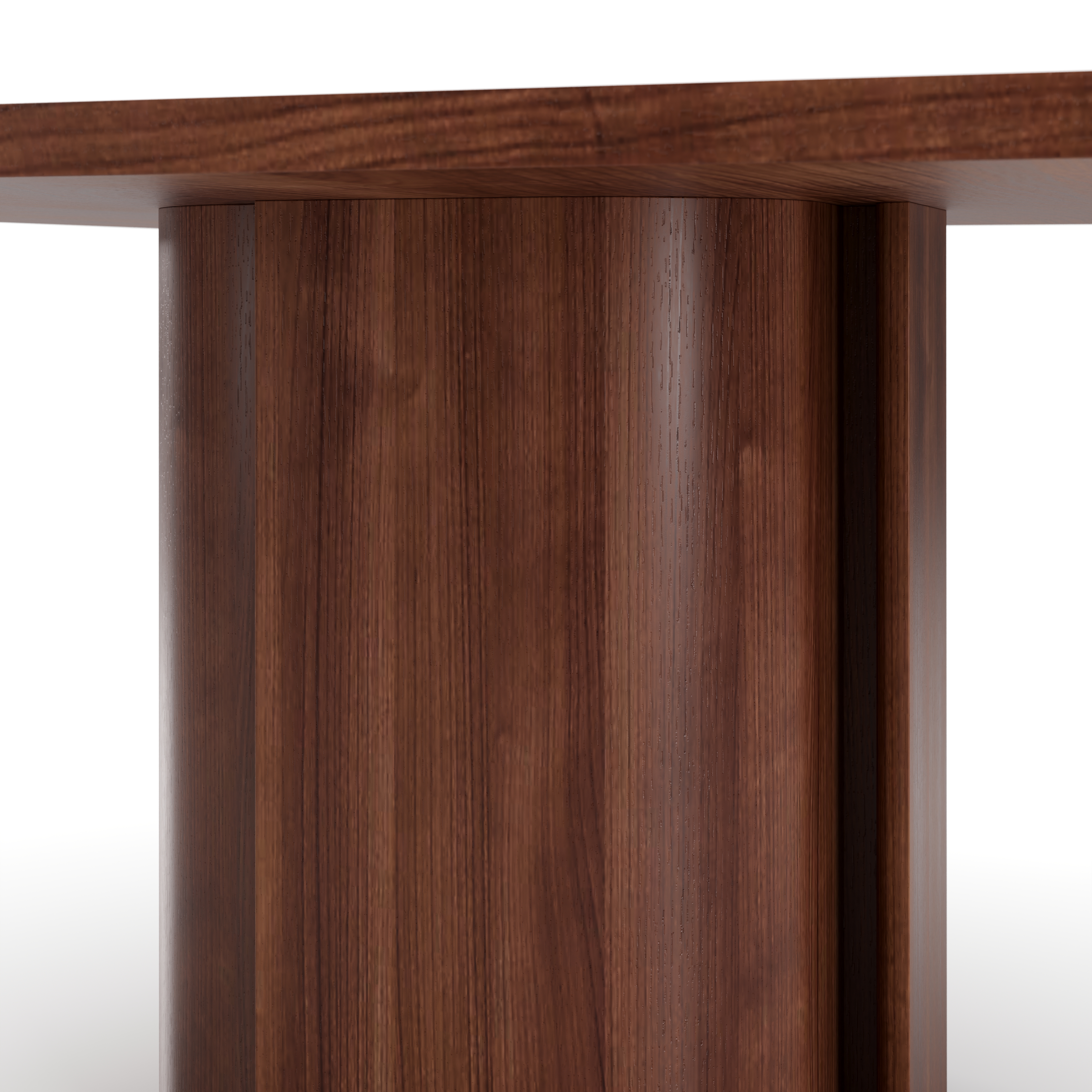 AD-T410-WD.WN.001 Arden Dining Table Natural Walnut Detail