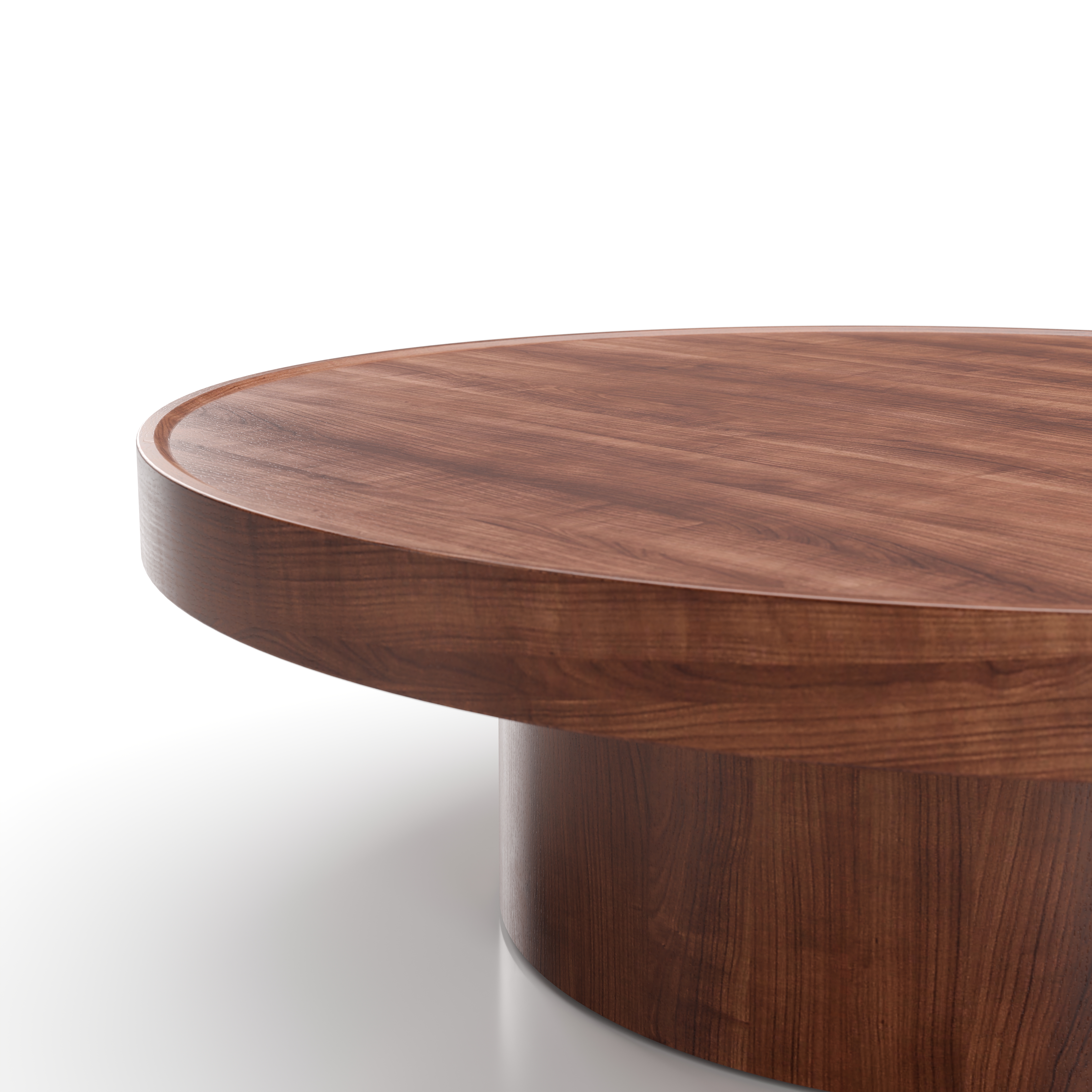 AT-T210-1200.WN.001 Atelier Coffee Table-1200 Natural Walnut Detail