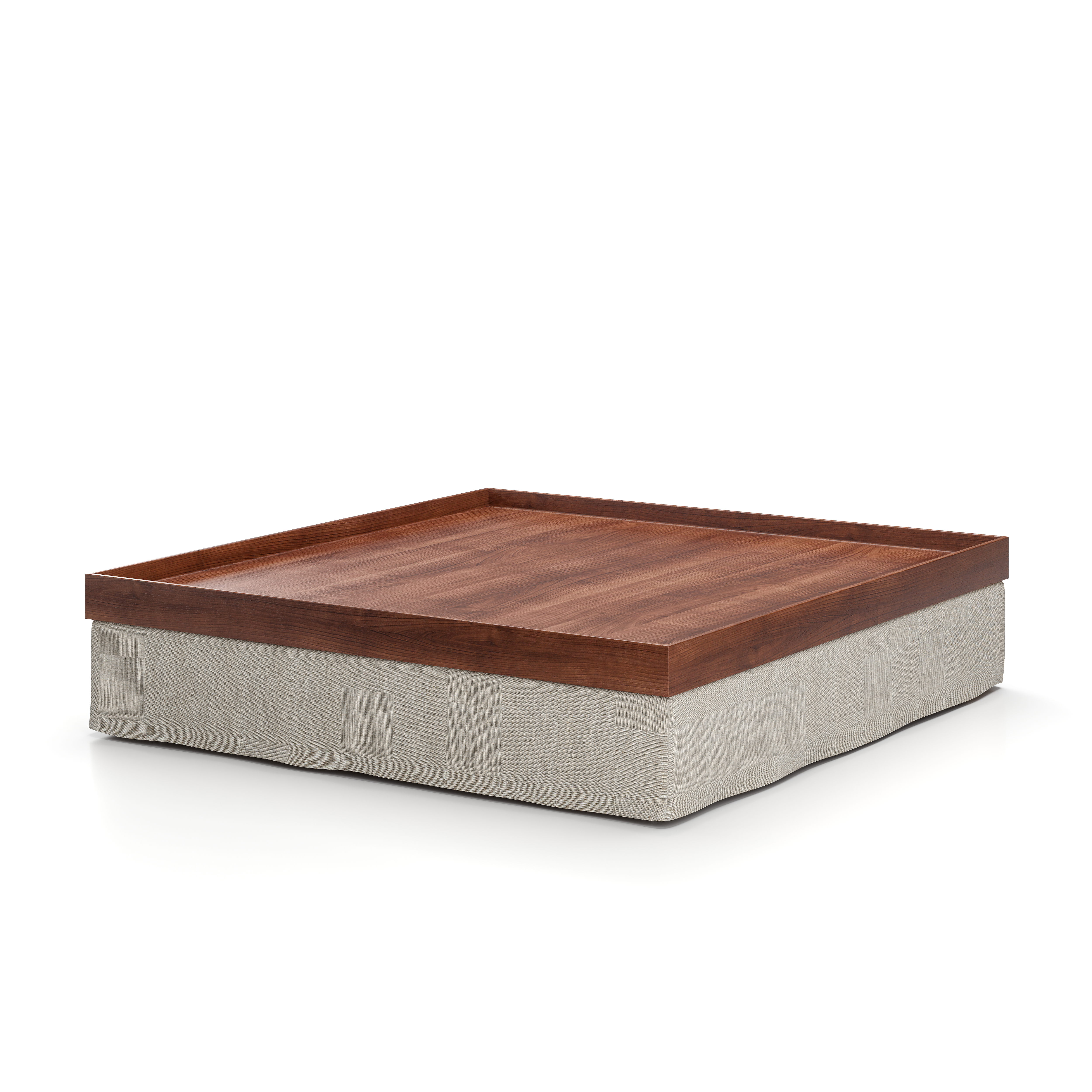 AT-T530.WN.BF6043 Atelier Corner Tray-Skirt Natural Walnut L493 Sanfor OATMEAL 0024