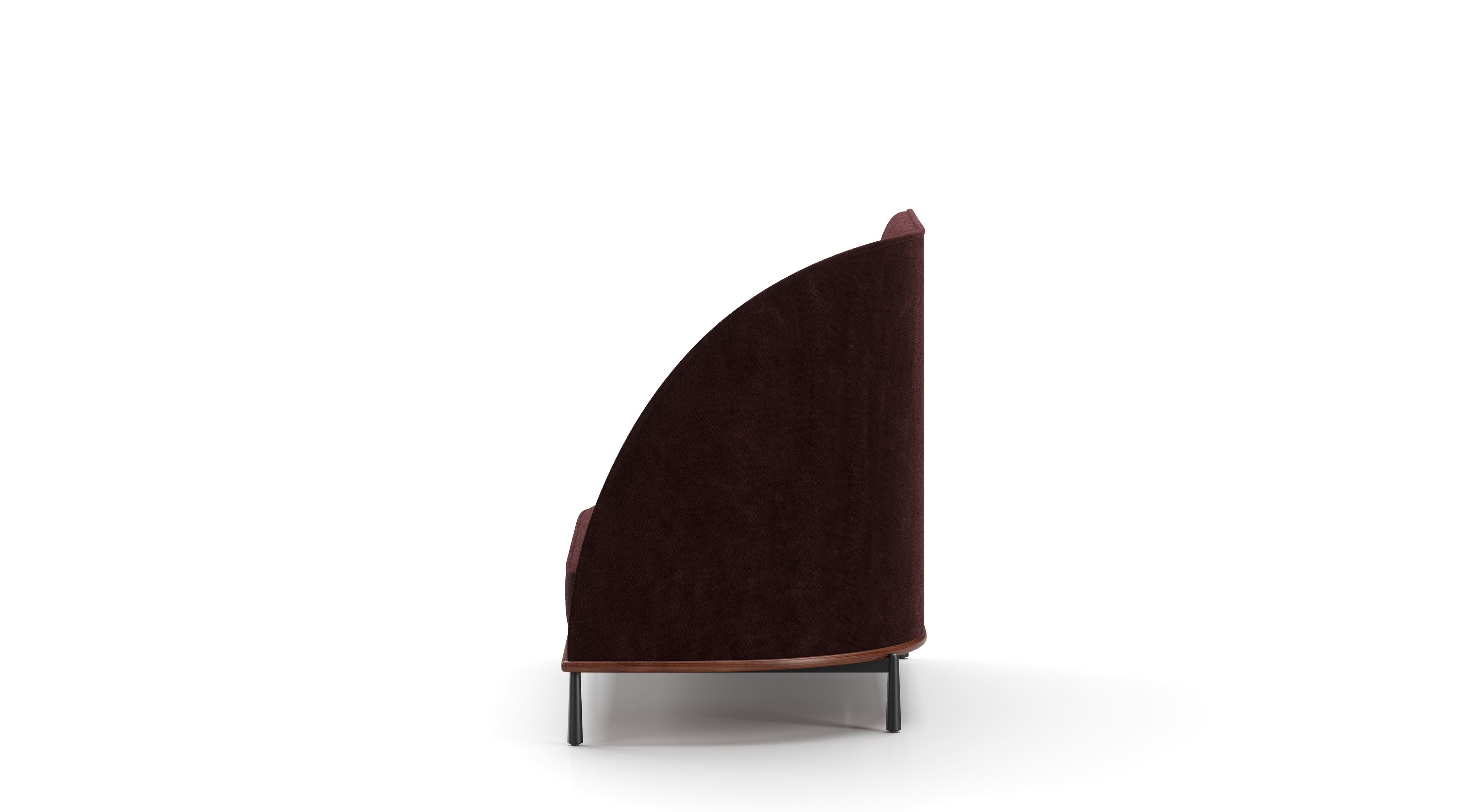 Arc High Back Loveseat Right 3