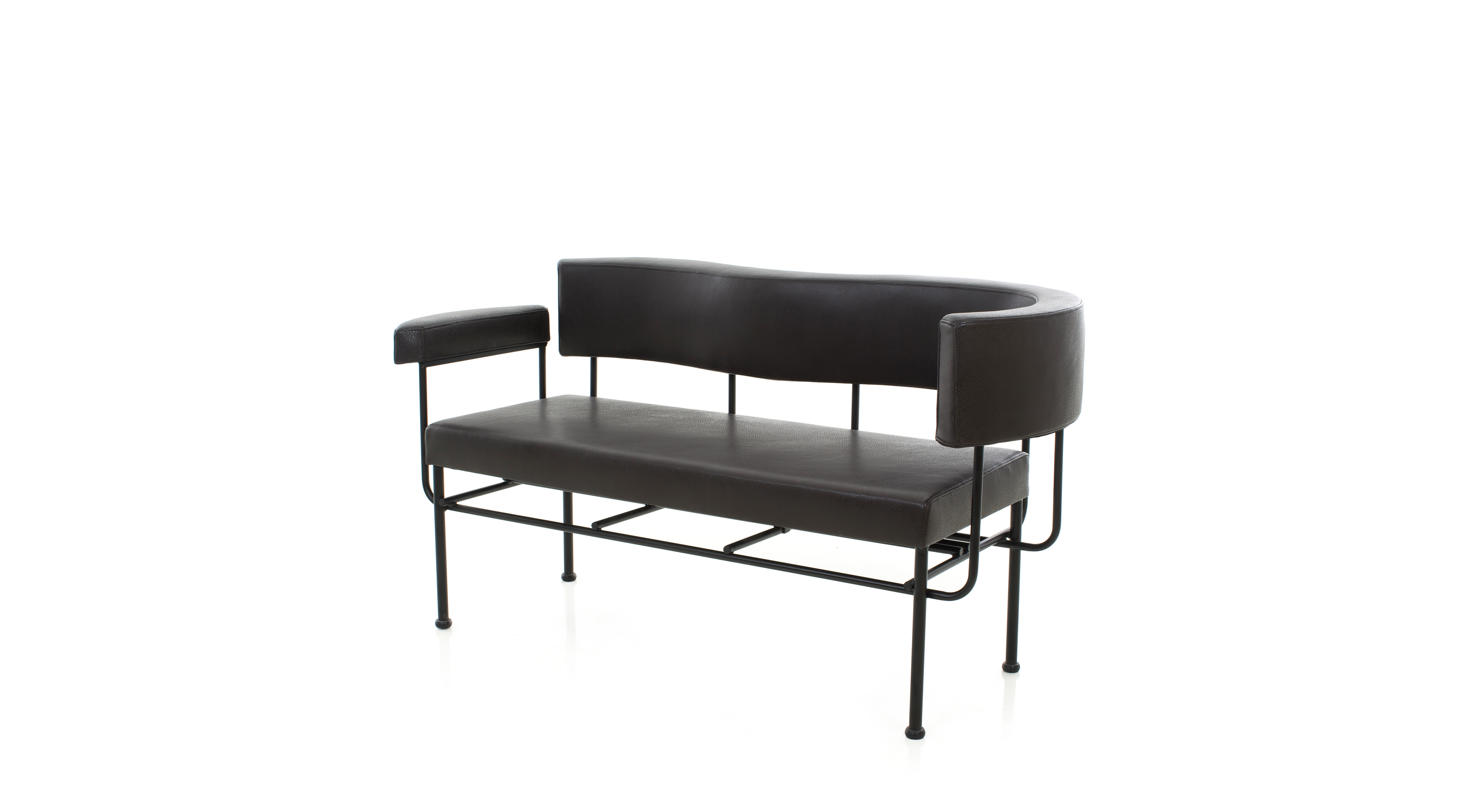 Carlo Cotton Club Lounge Chair Two Seater (1988)-side