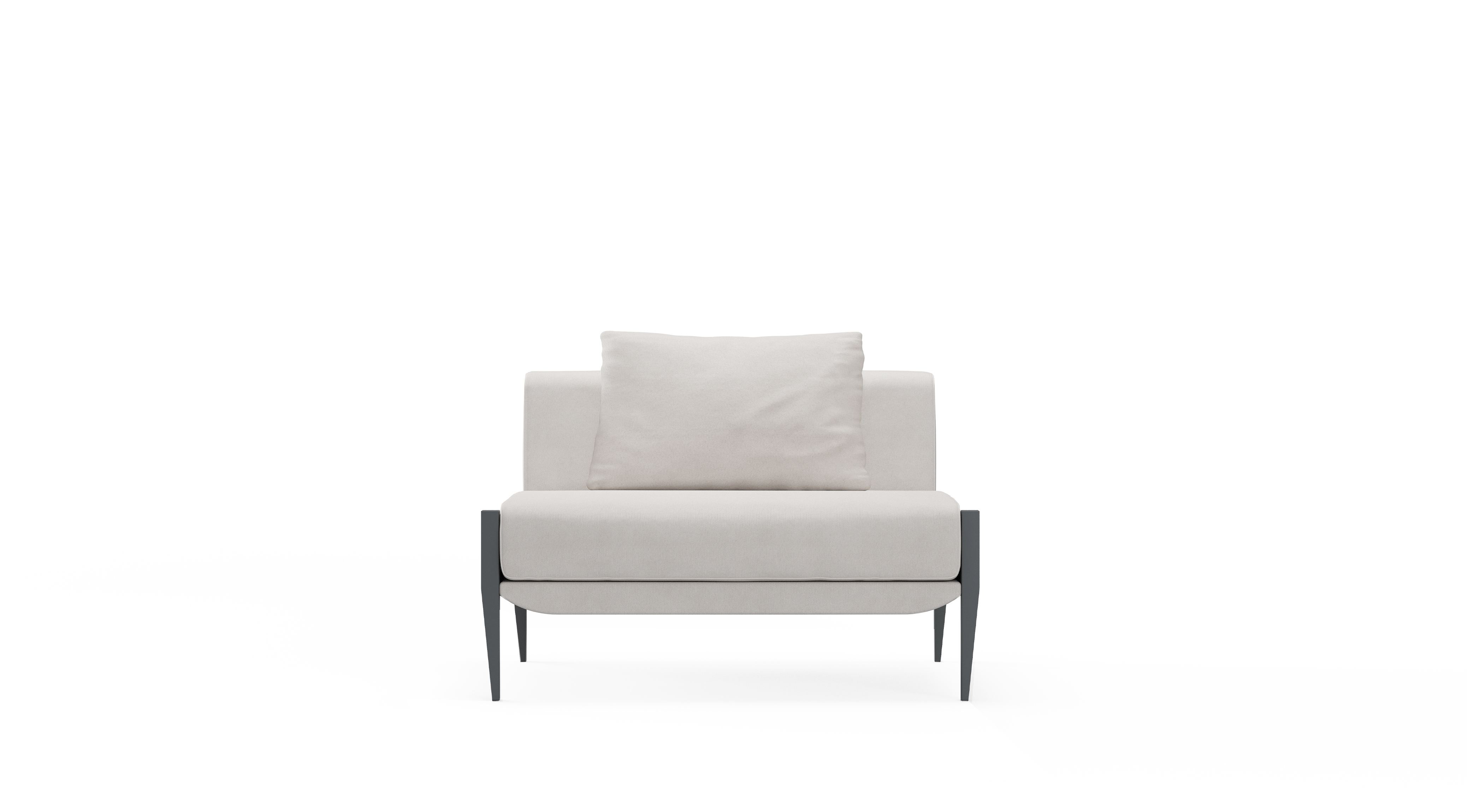 float sofa 1 seater-armless