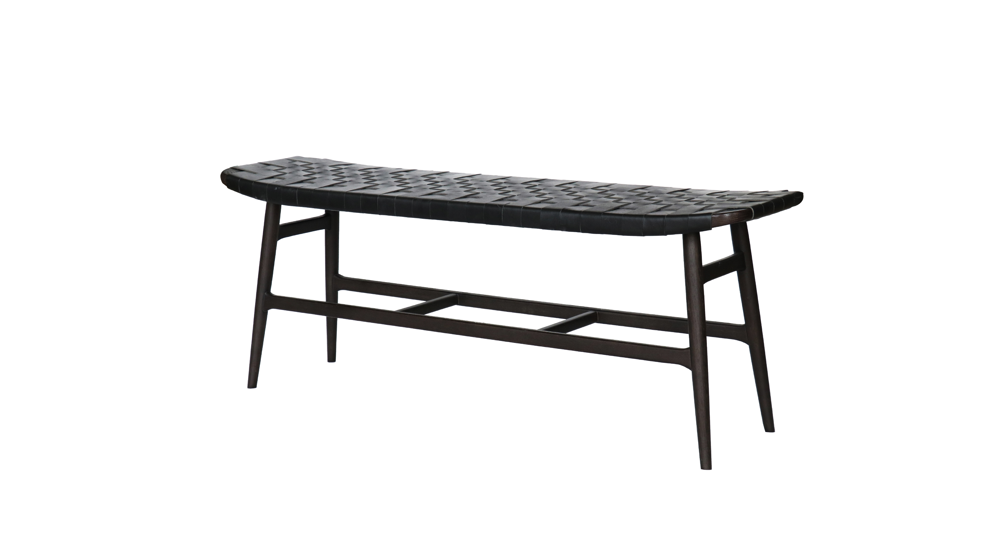Freja-Bench-Leather Stripe Seat