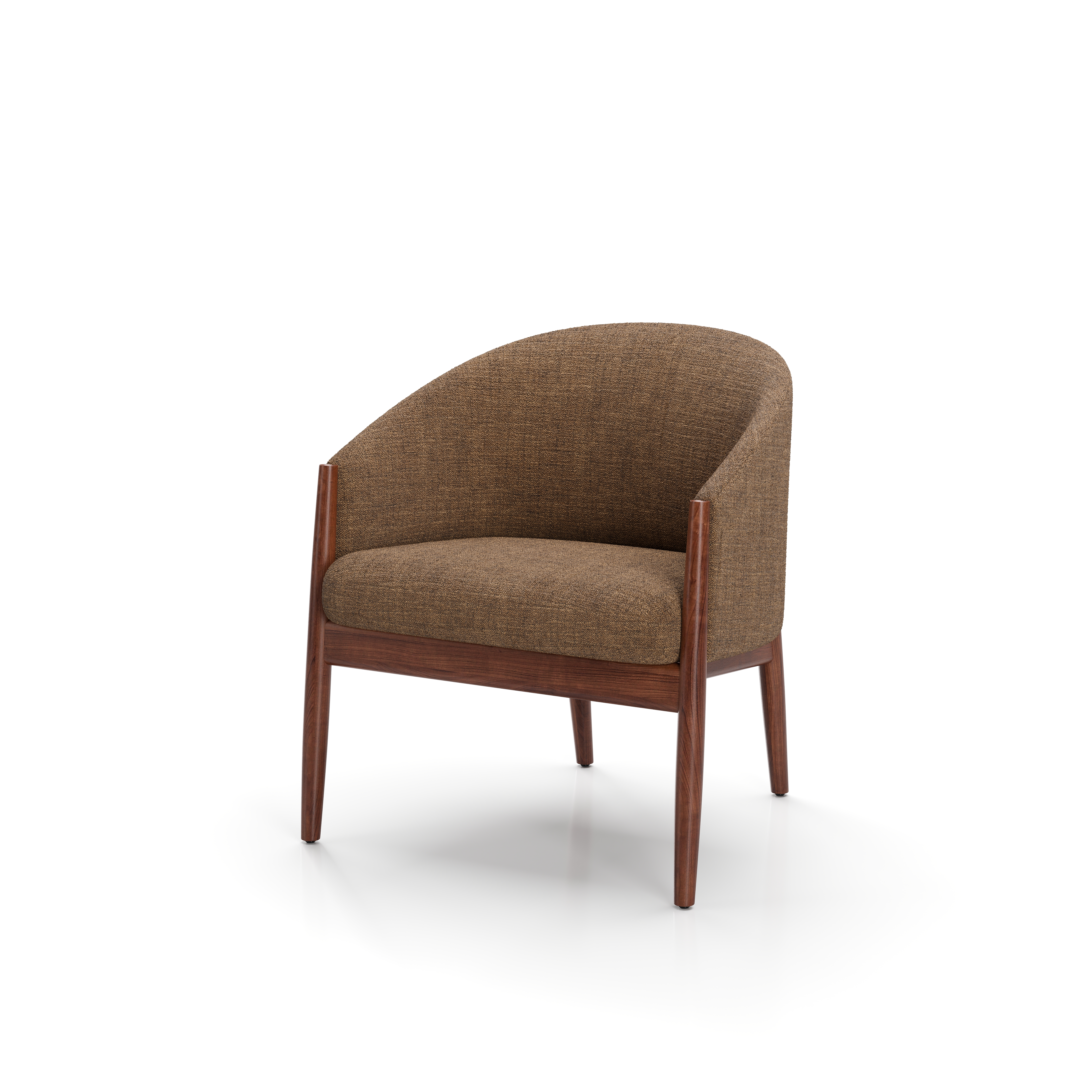 OG-S110.WN.CF7108 Ougi Club Chair Natural Walnut Thames 102