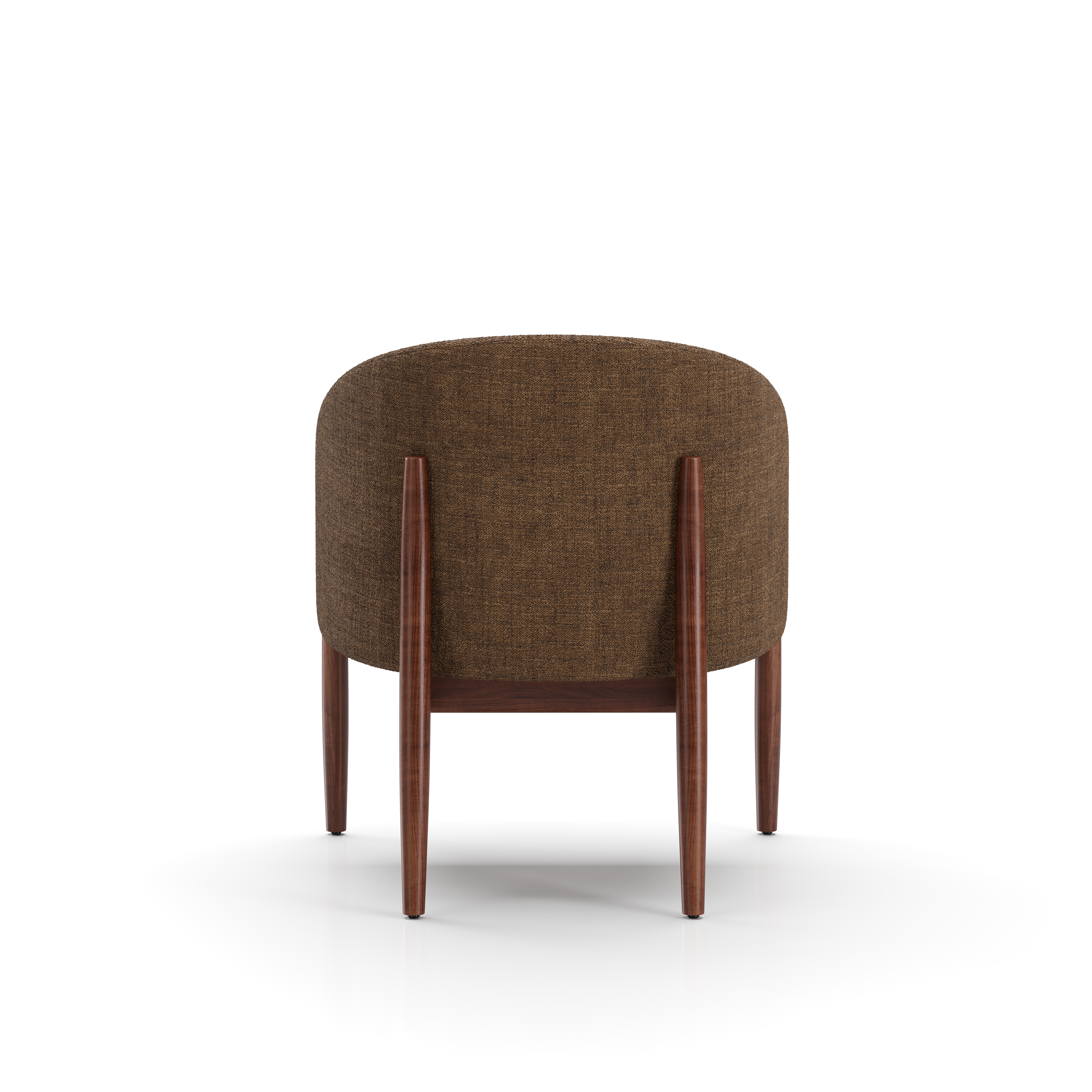OG-S110.WN.CF7108 Ougi Club Chair Natural Walnut Thames 102 Back