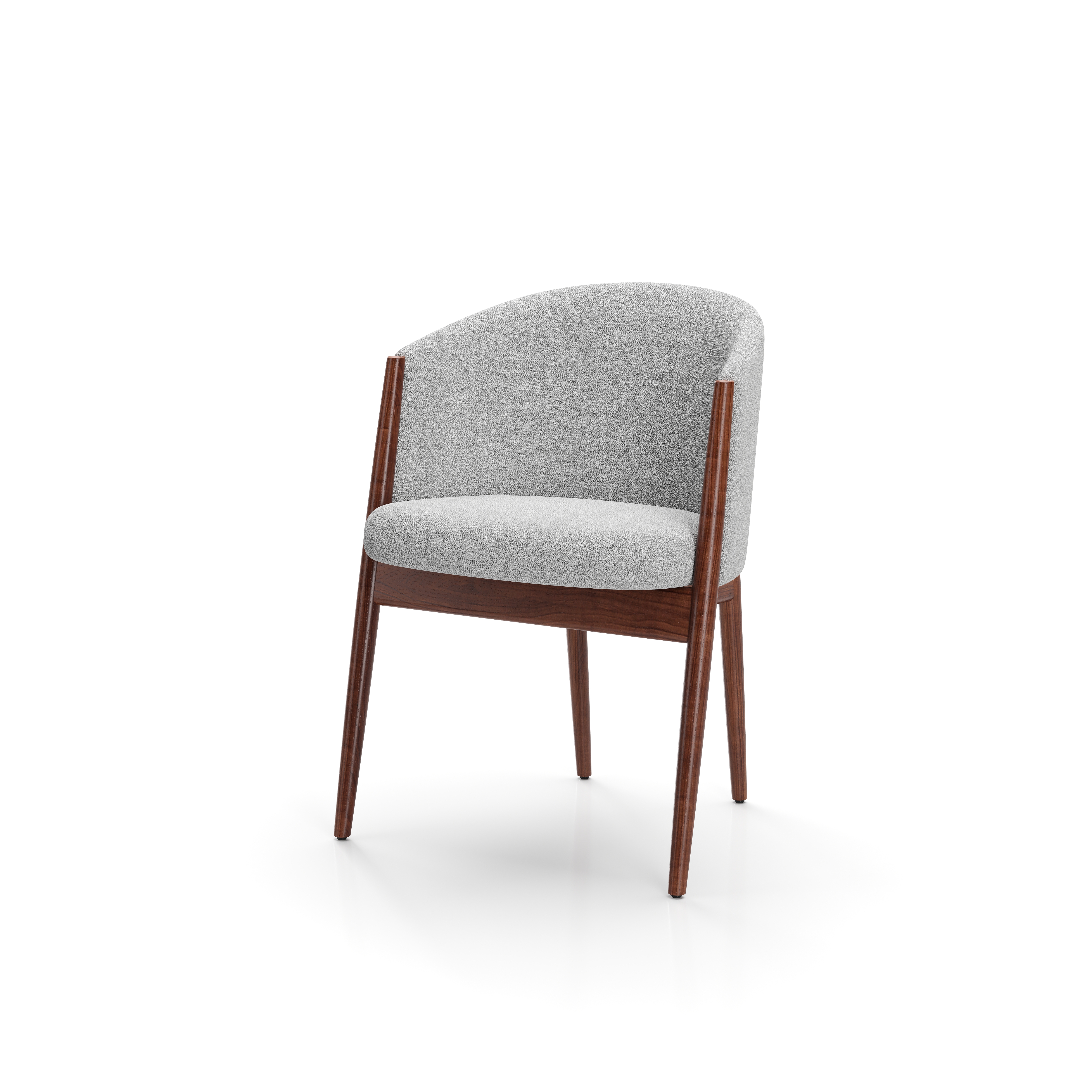 OG-S210-F.WN.CF7103 Ougi Dining Chair Full Back Natural Walnut MYRA 180001