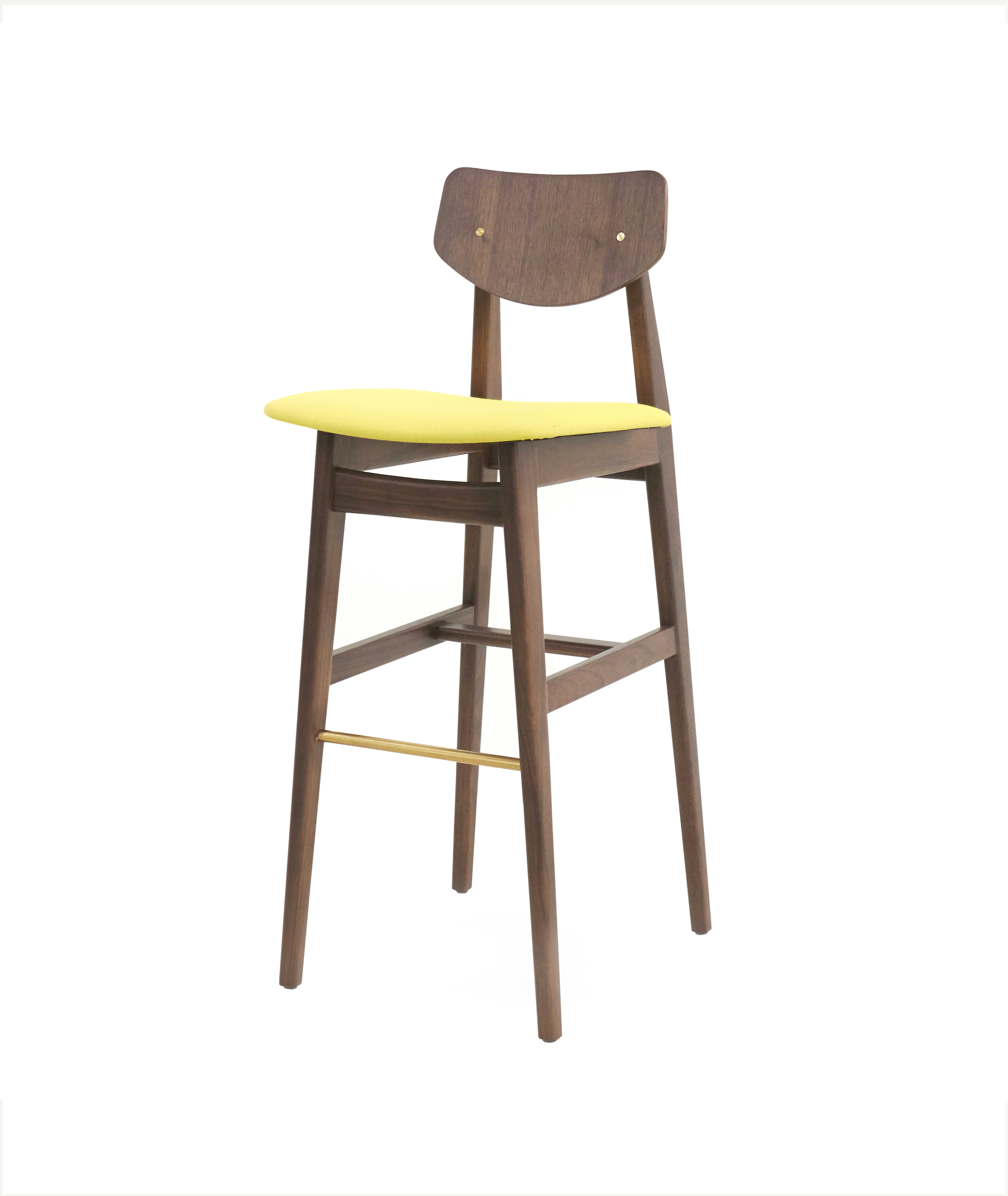 Risom C375 Chair - yellow - Side