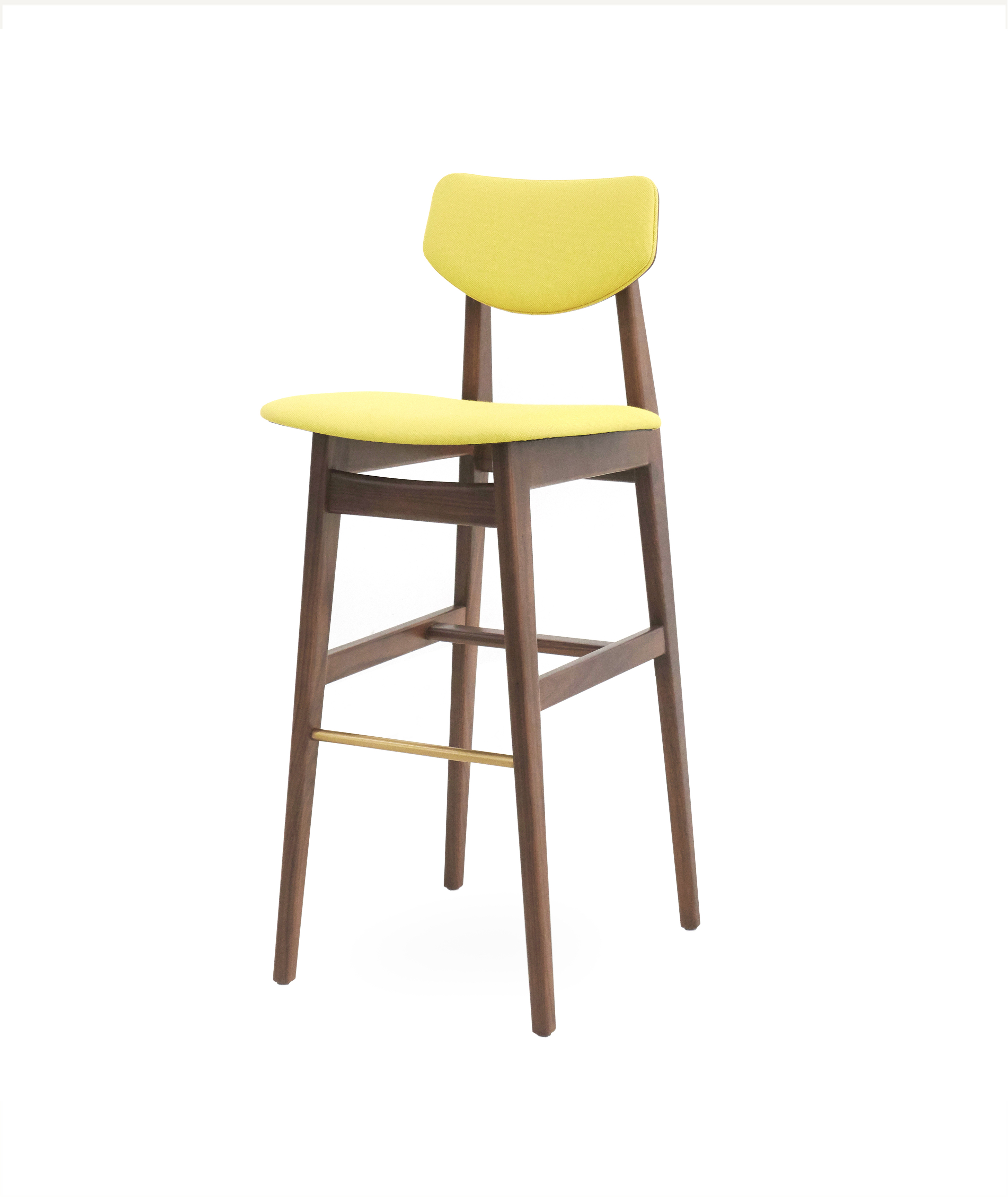 Risom C376 Chair - yellow - Side