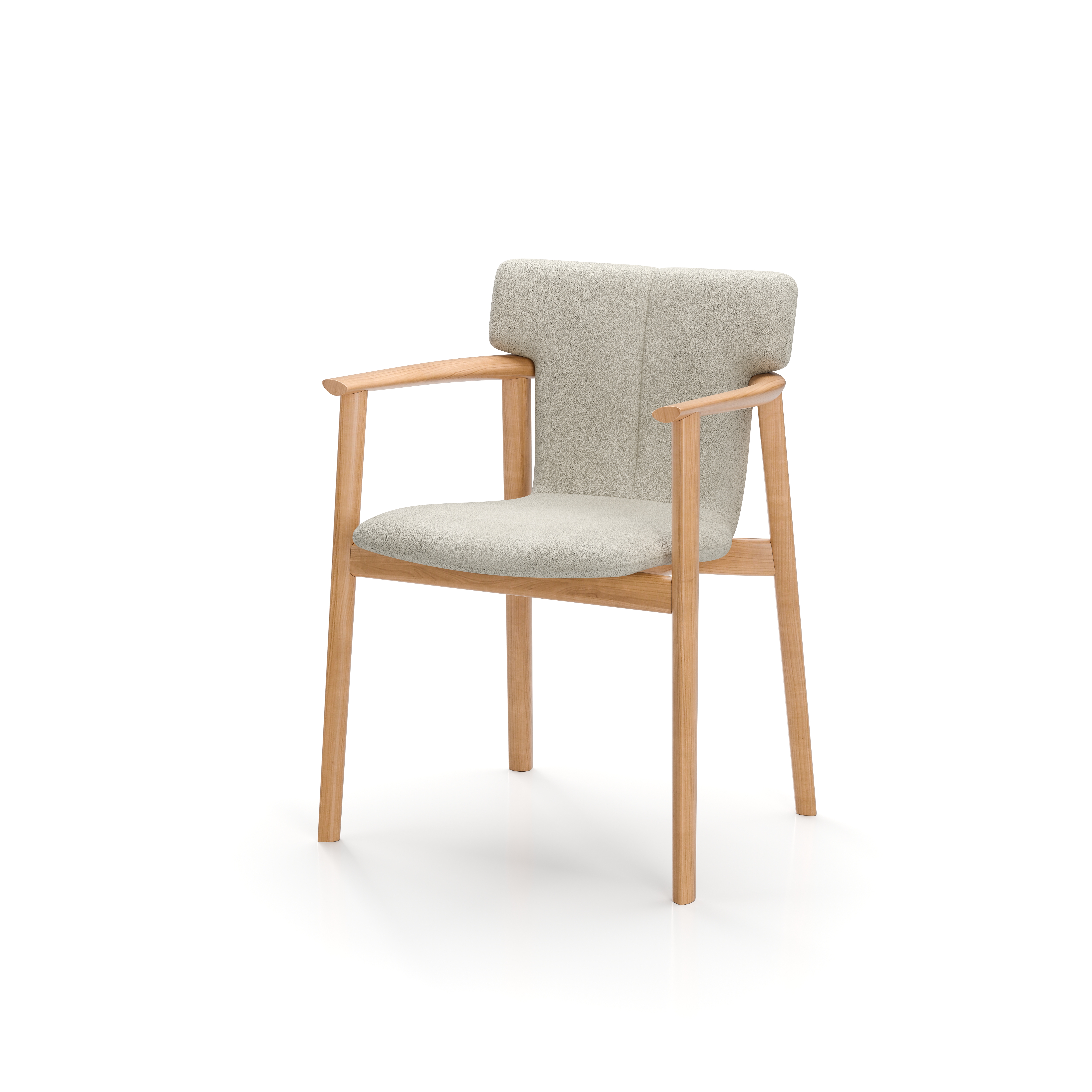 TI-S211.ON.BL2031 Timothy Dining Armchair Natural Oak York Snow Fox 7068