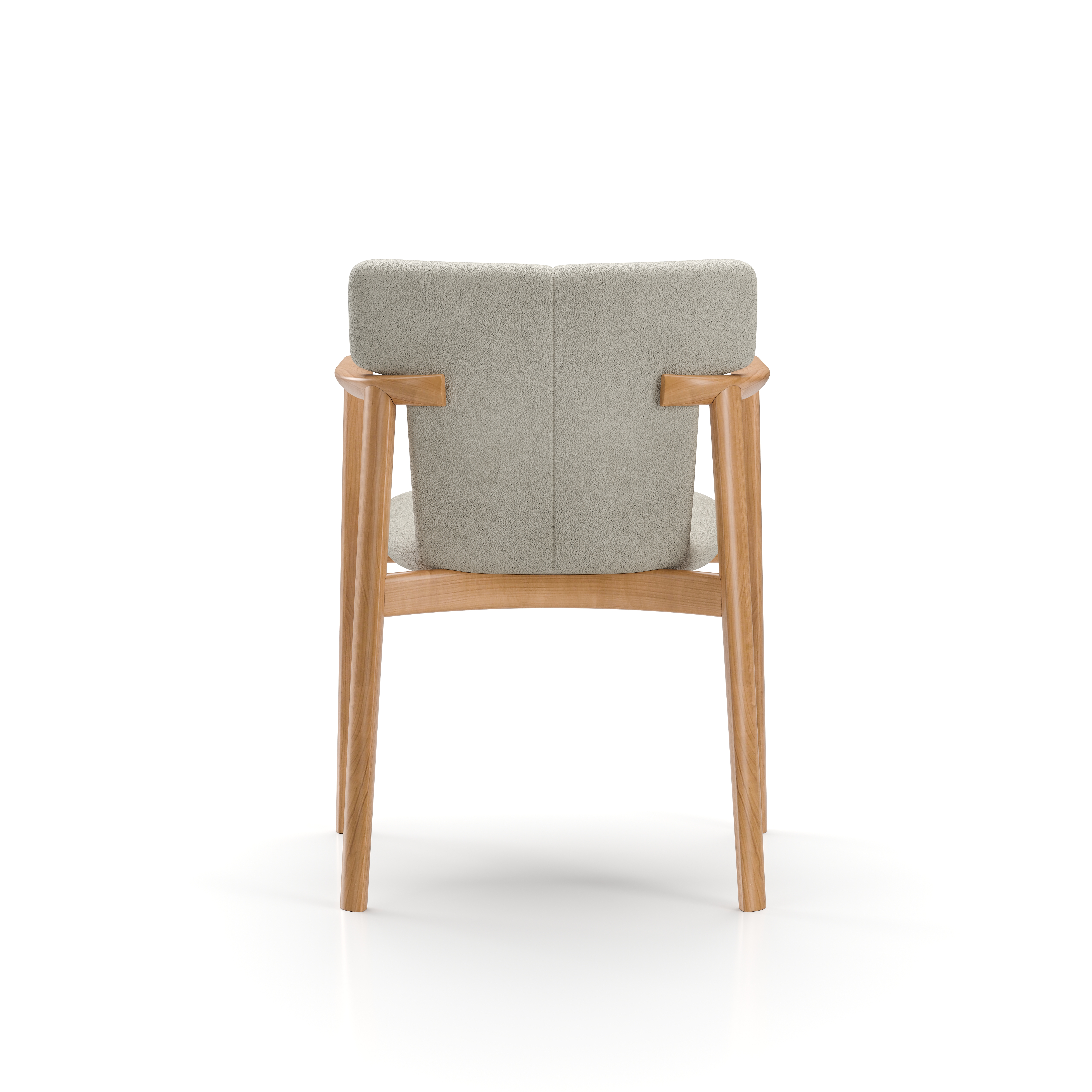 TI-S211.ON.BL2031 Timothy Dining Armchair Natural Oak York Snow Fox 7068 Back