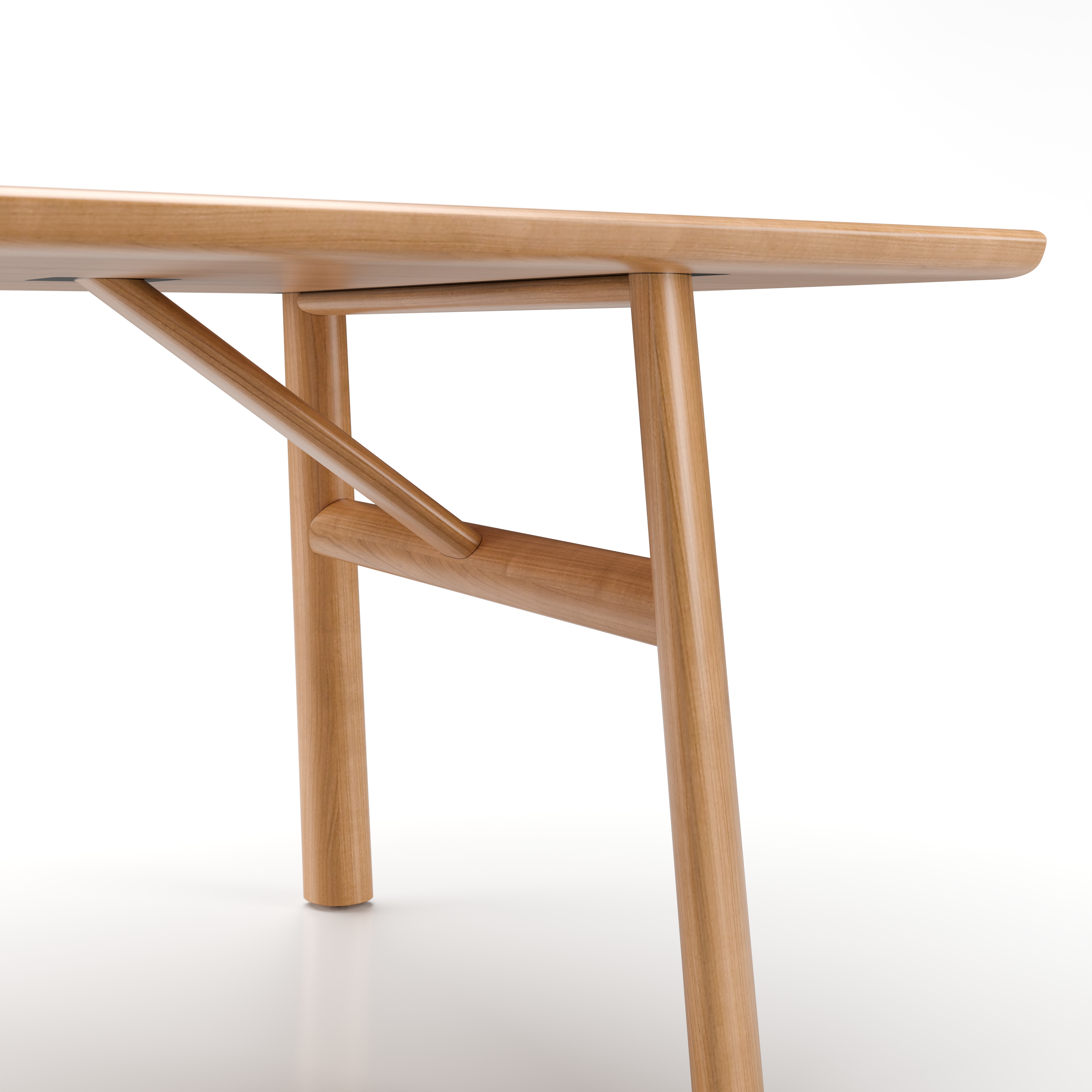 TI-T410-2100.ON.001 Timothy Dining Table W2100 Natural Oak Detail