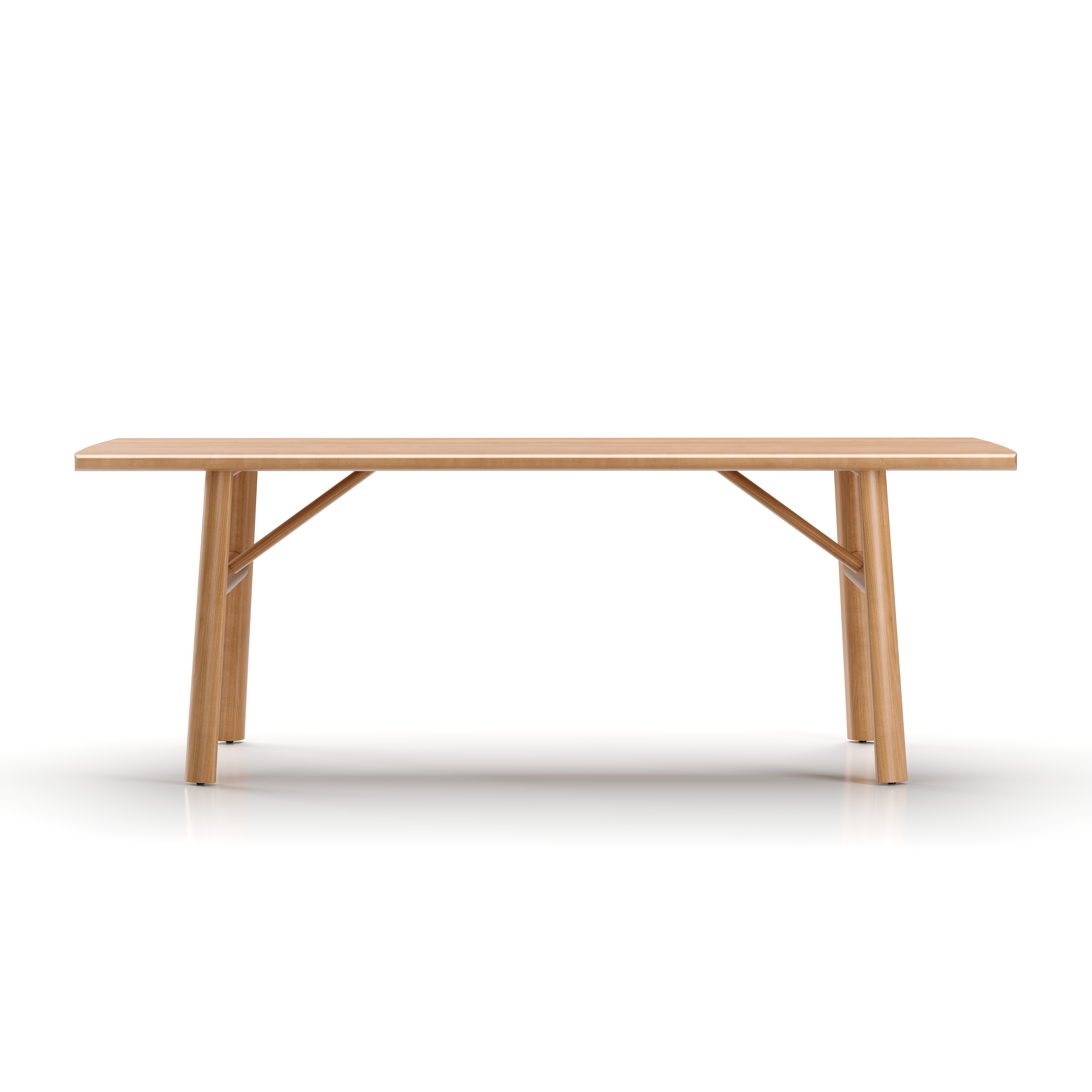TI-T410-2100.ON.001 Timothy Dining Table W2100 Natural Oak Front