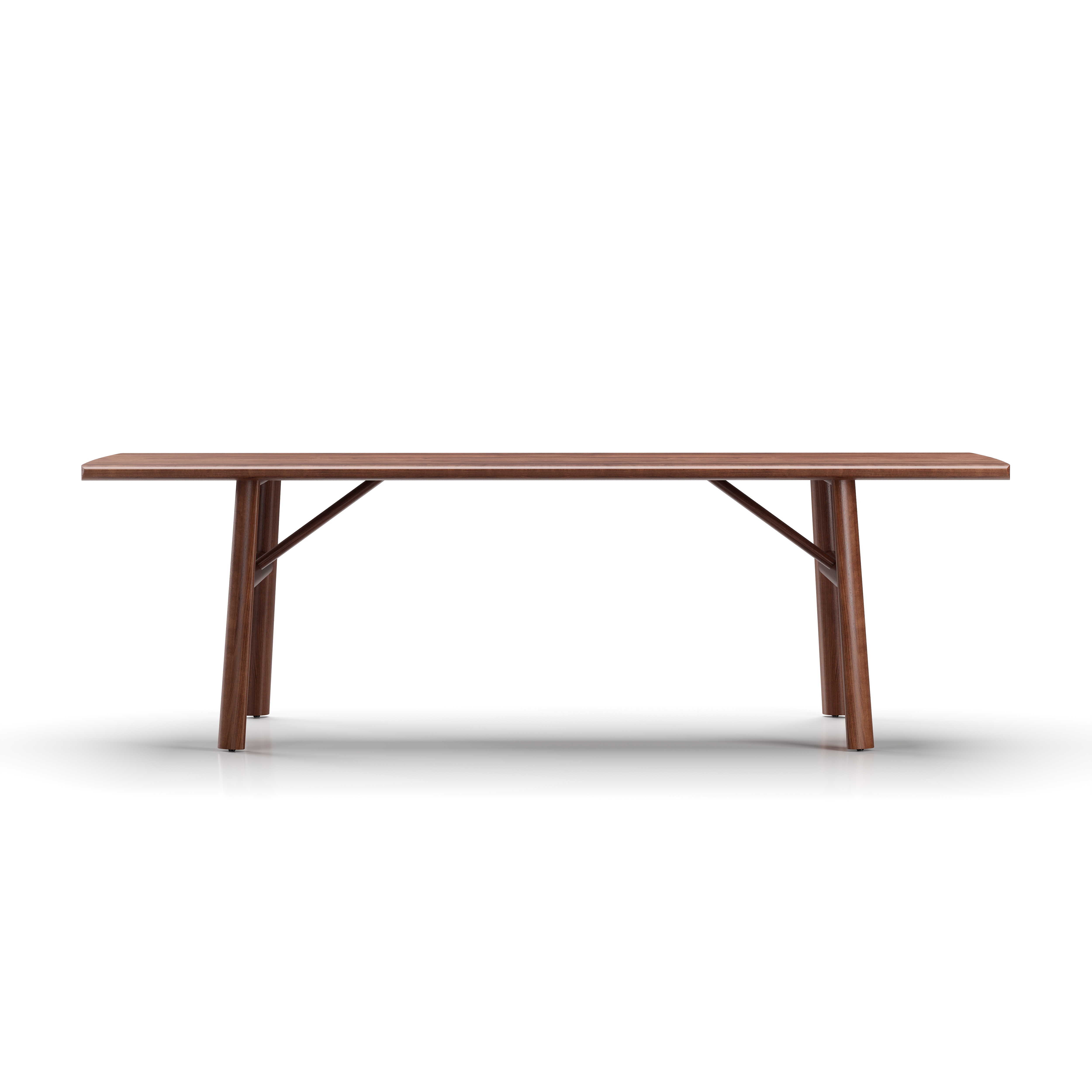 TI-T410-2400.WN.001 Timothy Dining Table W2400 Natural Walnut Front
