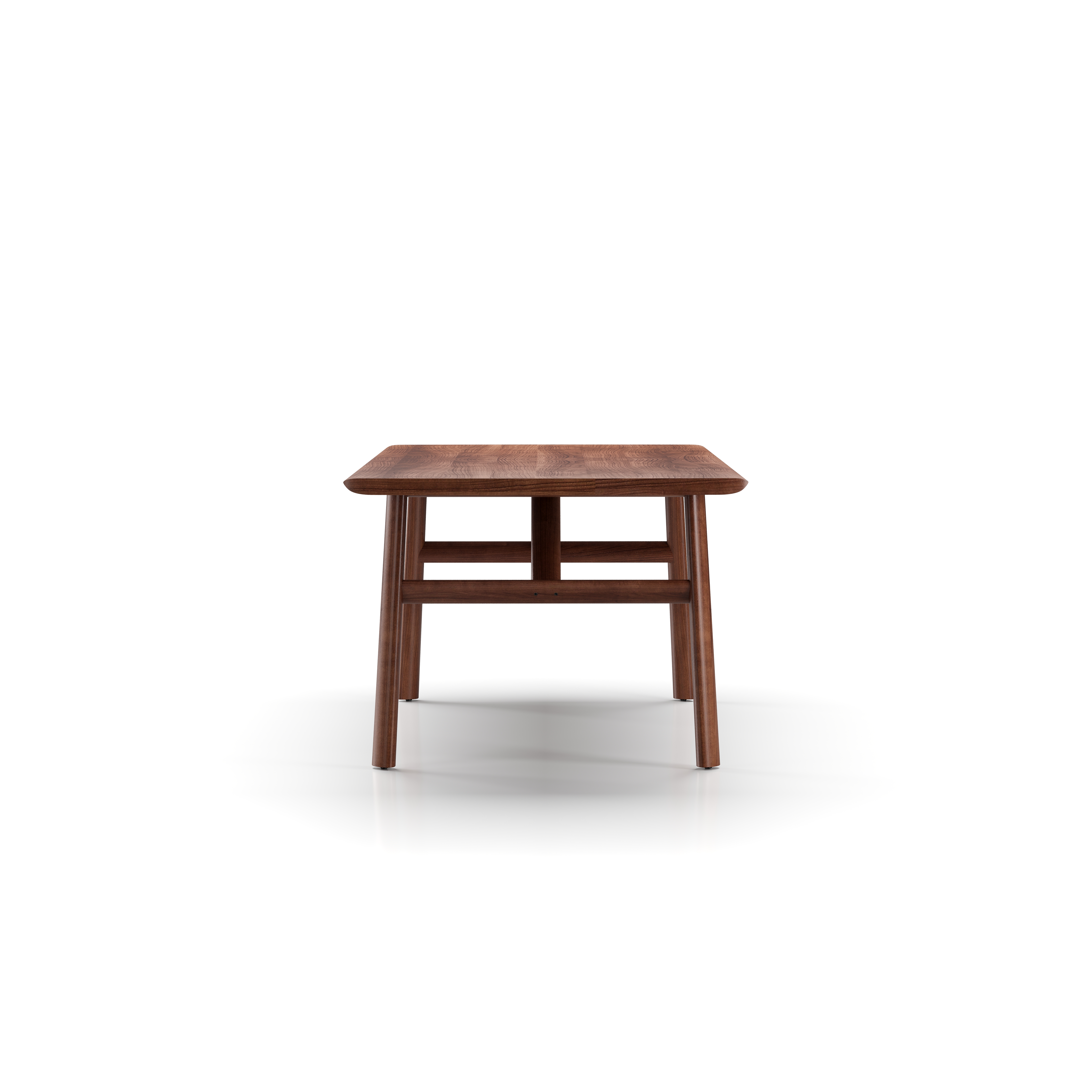 TI-T410-2400.WN.001 Timothy Dining Table W2400 Natural Walnut Side