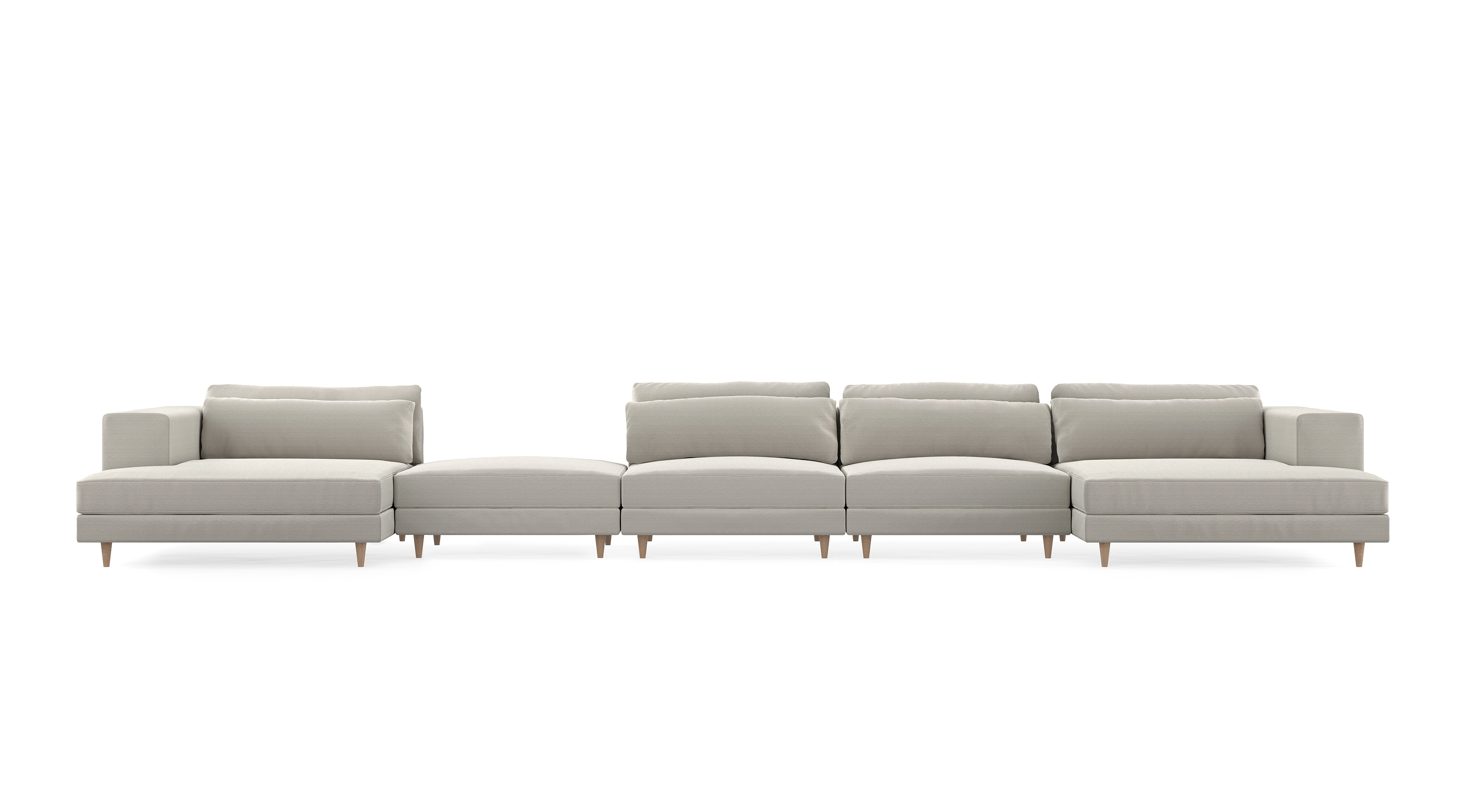 atelier sofa - options - front view